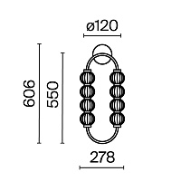 Maytoni Modern Amulet Настенный светильник (бра) цвет: золото MOD555WL-L11G3K