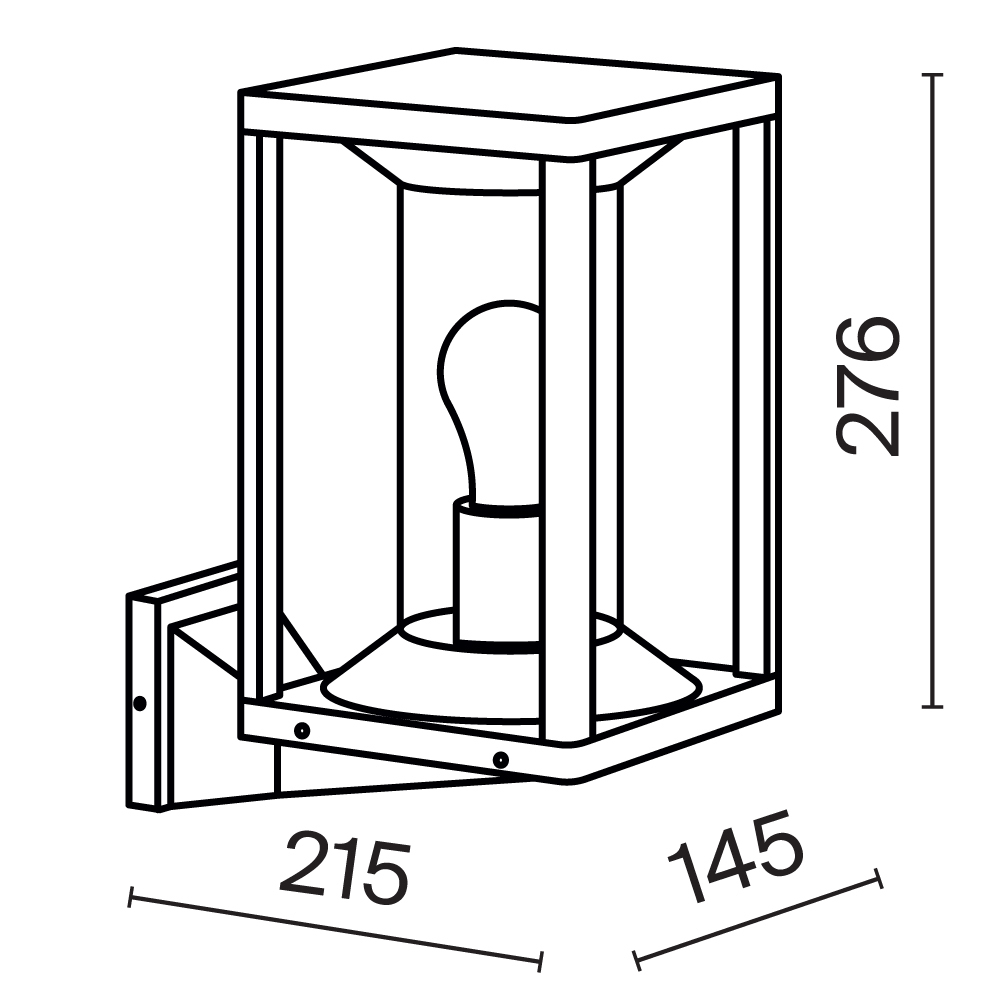 Maytoni Outdoor Cell Настенный светильник (бра) цвет: графит O452WL-01GF