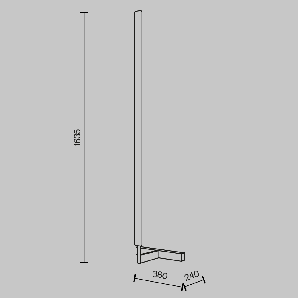Maytoni Modern Combo Напольный светильник (торшер) цвет: черный MOD214FL-L20B3K