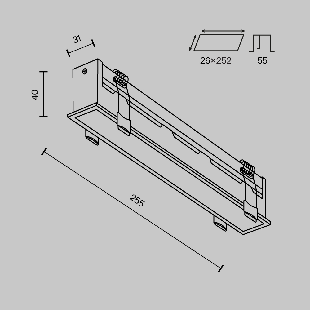 Maytoni Technical Basis Встраиваемый светильник цвет: белый DL066-20W3-6K-W
