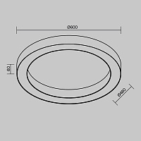Maytoni Technical Lua Потолочный светильник цвет: белый C093CL-45W3K-W