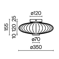 Maytoni Modern Amulet Настенный светильник (бра) цвет: золото MOD555WL-L4G3K