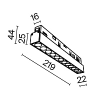 Maytoni Technical Points Трековый светильник цвет: белый TR031-2-12W4K-W
