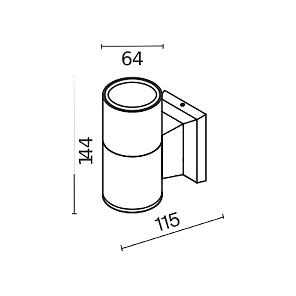 Maytoni Outdoor Bowery Настенный светильник (бра) цвет: серый O574WL-01GR
