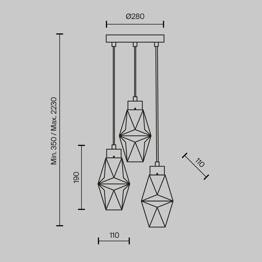 Maytoni Modern Cocktail time Подвесной светильник цвет: золото MOD325PL-03G