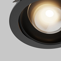 Maytoni Technical Lens Встраиваемый светильник цвет: черный DL105-12W3K-B