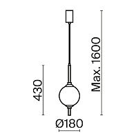 Maytoni Modern The Sixth Sense Подвесной светильник цвет: черный Z020PL-L6B3K