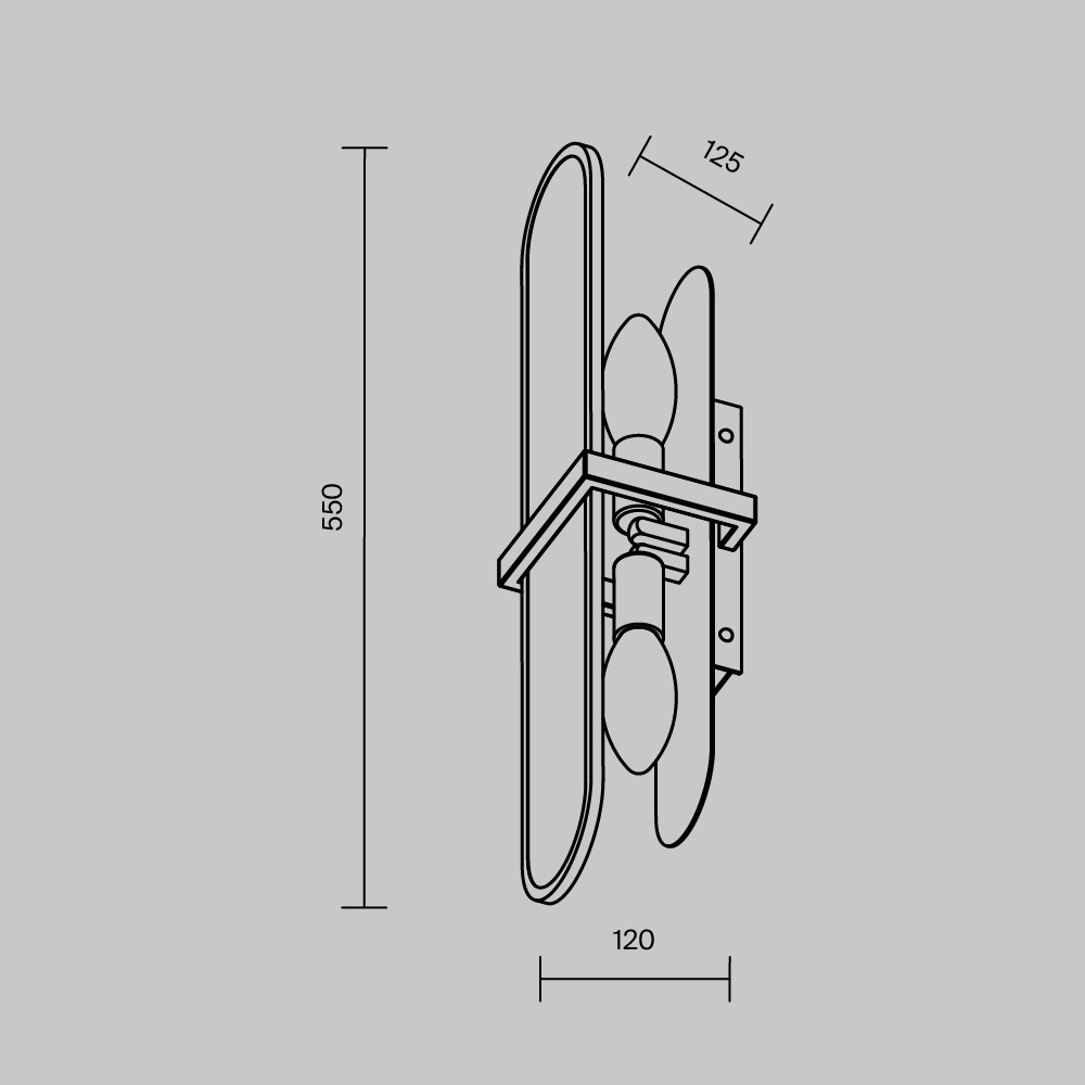 Maytoni Modern Marmo Настенный светильник (бра) цвет: латунь MOD099WL-02G