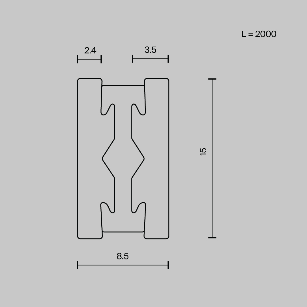 Maytoni Technical Busbar trunkings Flarity Шинопровод накладной/подвесной цвет: латунь TRX154-112BS