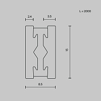 Maytoni Technical Busbar trunkings Flarity Шинопровод накладной/подвесной цвет: латунь TRX154-112BS