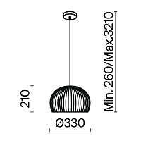 Maytoni Modern Roots Подвесной светильник цвет: черный MOD195PL-01W