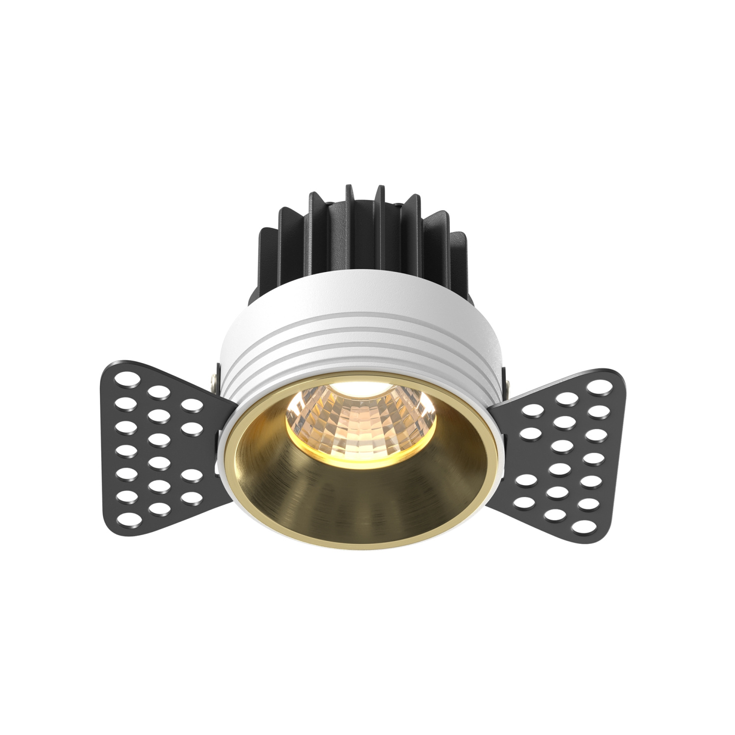 Maytoni Technical Round Встраиваемый светильник цвет: латунь DL058-7W3K-TRS-BS