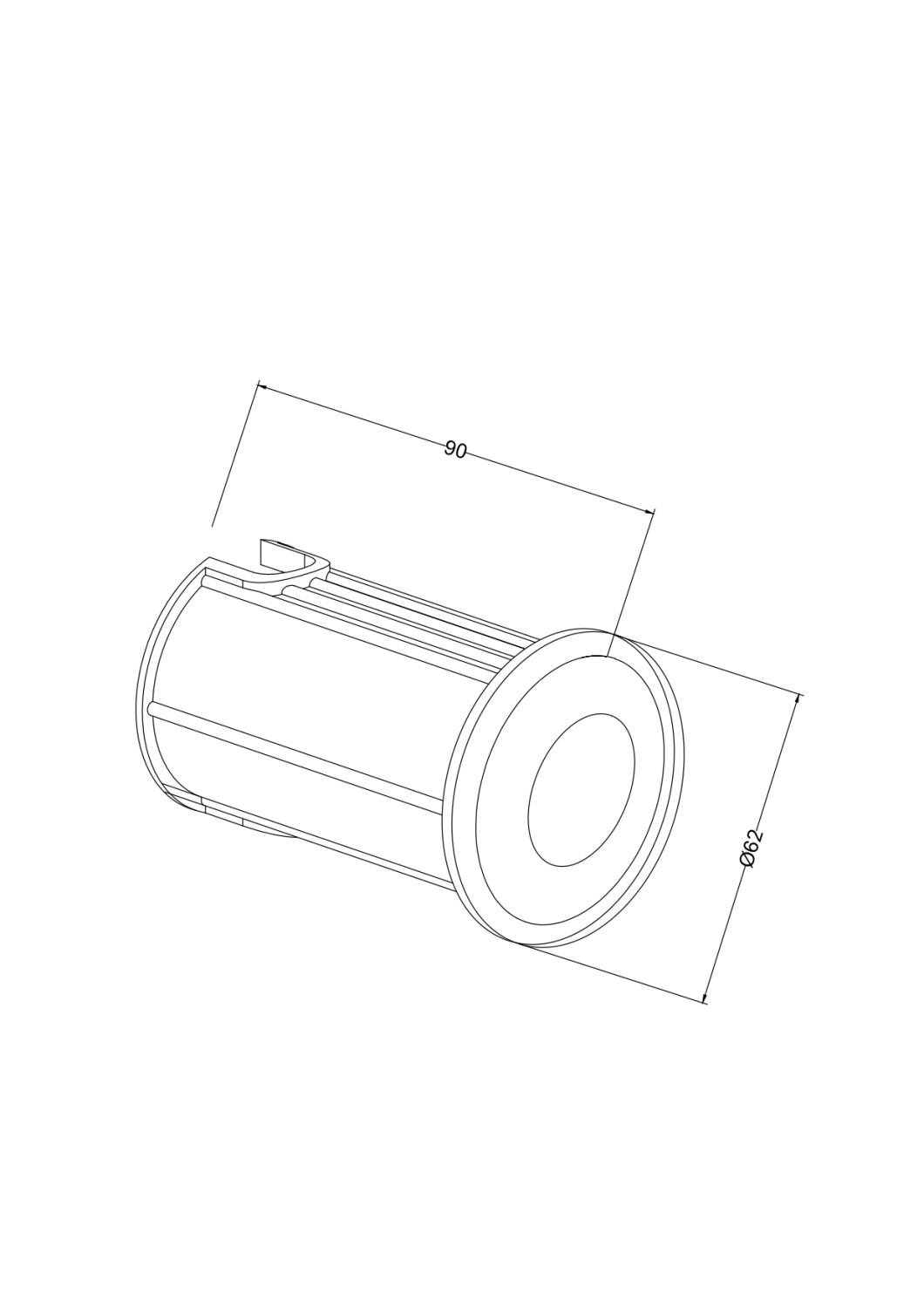 Maytoni Outdoor Flash Встраиваемый светильник цвет: серебро O044DL-L1S3K3