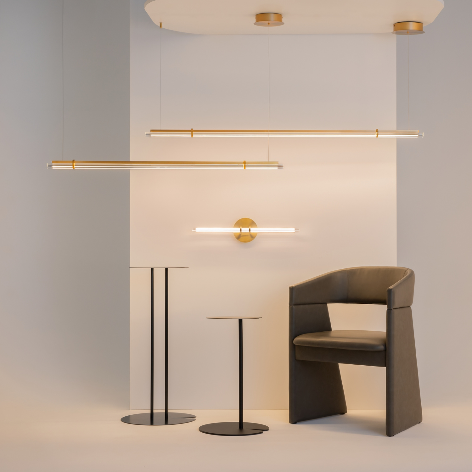 Maytoni Modern Plume Подвесной светильник цвет: латунь MOD340PL-L28BS3K