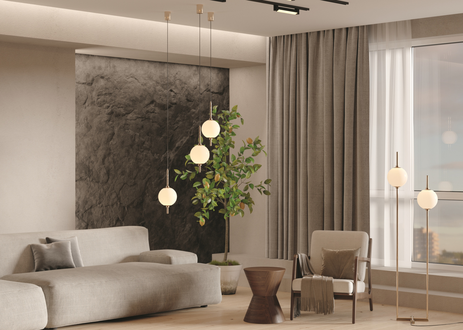 Maytoni Modern The Sixth Sense Подвесной светильник цвет: латунь Z020PL-L6BS3K