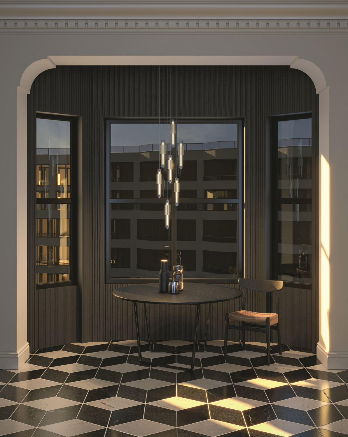 Maytoni Modern Verticale Подвесной светильник цвет: хром MOD308PL-L9CG3K