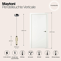 Maytoni Modern Verticale Подвесной светильник цвет: хром MOD308PL-L9CG3K