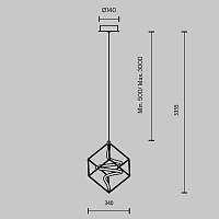 Maytoni Modern Membrane Подвесной светильник цвет: латунь MOD345PL-L11BS3K
