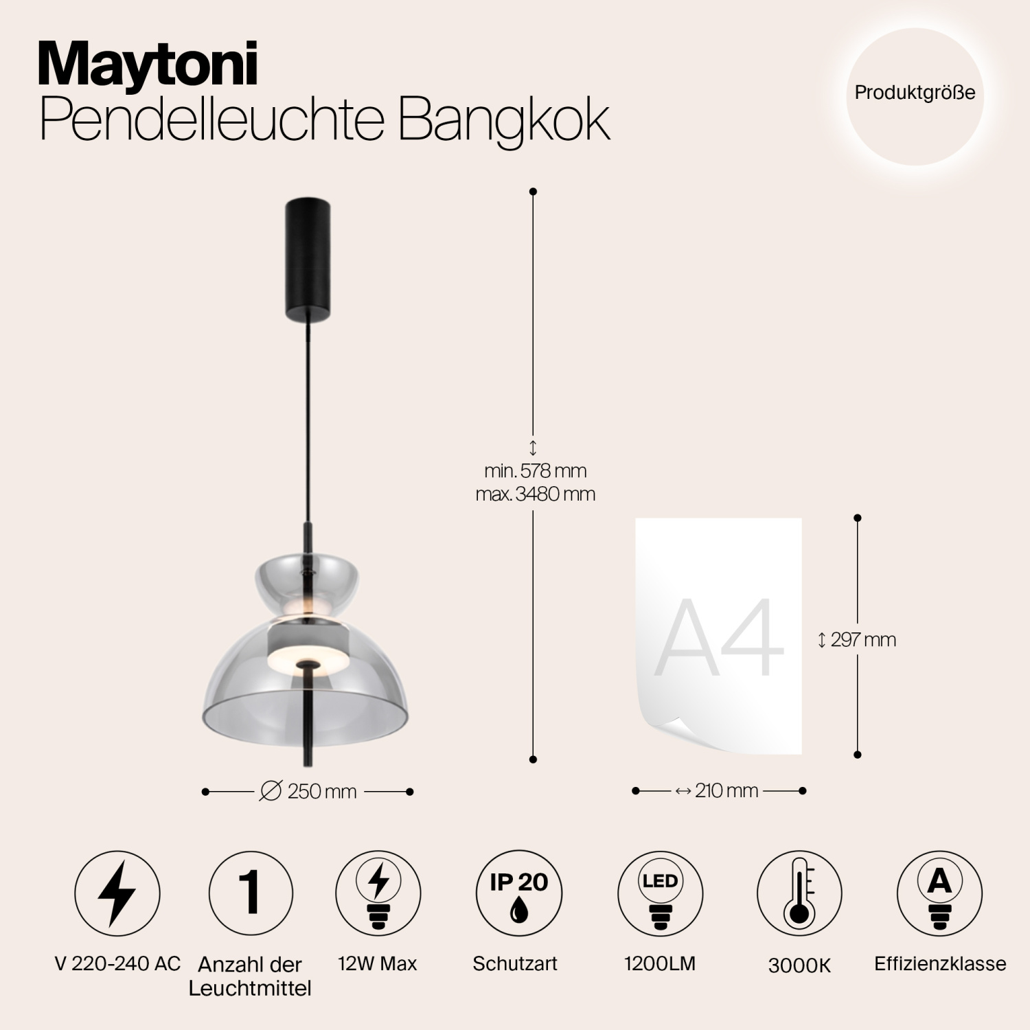 Maytoni Modern Bangkok Подвесной светильник цвет: черный MOD185PL-L6B3K5