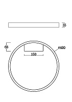 Maytoni Modern Rim Потолочный светильник цвет: белый MOD058CL-L25W3K