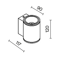 Maytoni Outdoor Shim Настенный светильник (бра) цвет: графит O303WL-L5GF3K