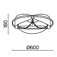 Maytoni Modern Breeze Потолочный светильник цвет: латунь MOD281CL-L45BS3K