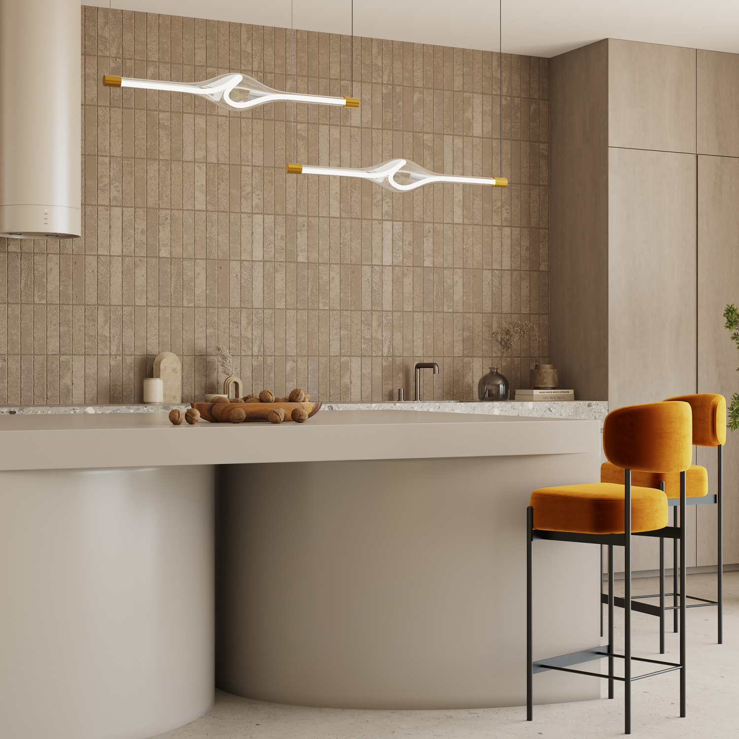 Maytoni Modern Loop Подвесной светильник цвет: латунь MOD290PL-L23BS3K