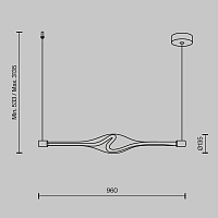 Maytoni Modern Loop Подвесной светильник цвет: латунь MOD290PL-L23BS3K