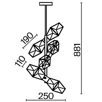 Maytoni Modern Cocktail time Подвесной светильник цвет: золото MOD325PL-06G1