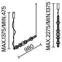 Maytoni Modern Cosmo Подвесной светильник цвет: черный MOD210PL-L39B3K