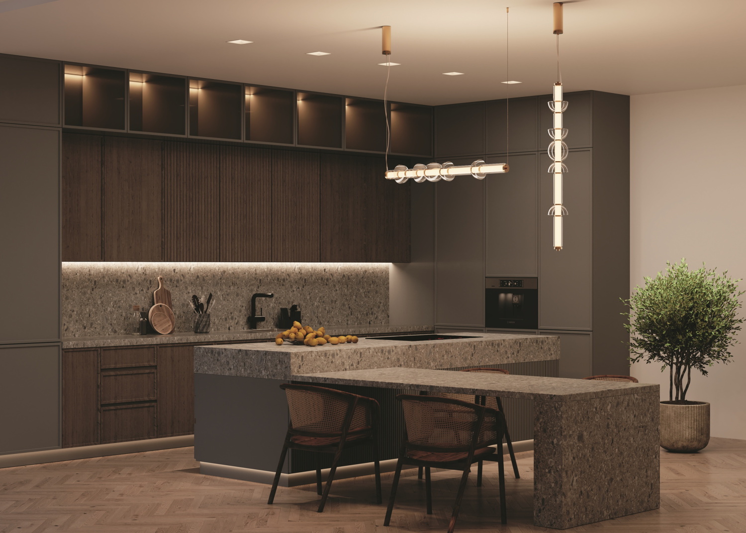 Maytoni Modern Cosmo Подвесной светильник цвет: латунь MOD210PL-L39BS3K