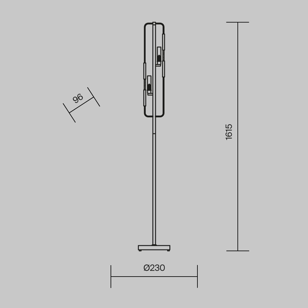 Maytoni Modern Marmo Напольный светильник (торшер) цвет: латунь MOD099FL-02G