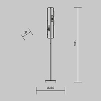 Maytoni Modern Marmo Напольный светильник (торшер) цвет: латунь MOD099FL-02G