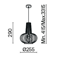 Maytoni Modern Roots Подвесной светильник цвет: черный MOD193PL-01W