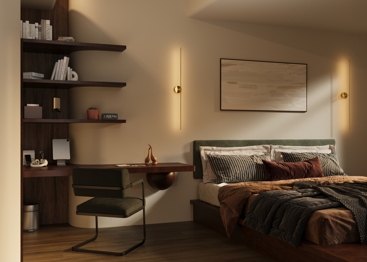 Maytoni Technical Elegant Настенный светильник (бра) цвет: латунь C084WL-L18BS2.7K