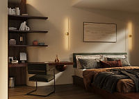 Maytoni Technical Elegant Настенный светильник (бра) цвет: латунь C084WL-L18BS2.7K