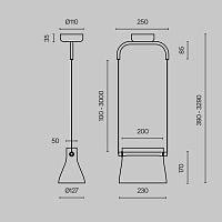 Maytoni Modern Cabaret Подвесной светильник цвет: латунь MOD170PL-L8BS3K