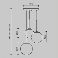 Maytoni Modern Basic form Подвесной светильник цвет: белый MOD321PL-03W