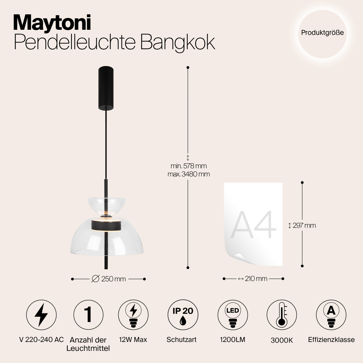 Maytoni Modern Bangkok Подвесной светильник цвет: черный MOD185PL-L6B3K2