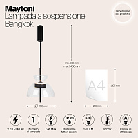 Maytoni Modern Bangkok Подвесной светильник цвет: черный MOD185PL-L6B3K2