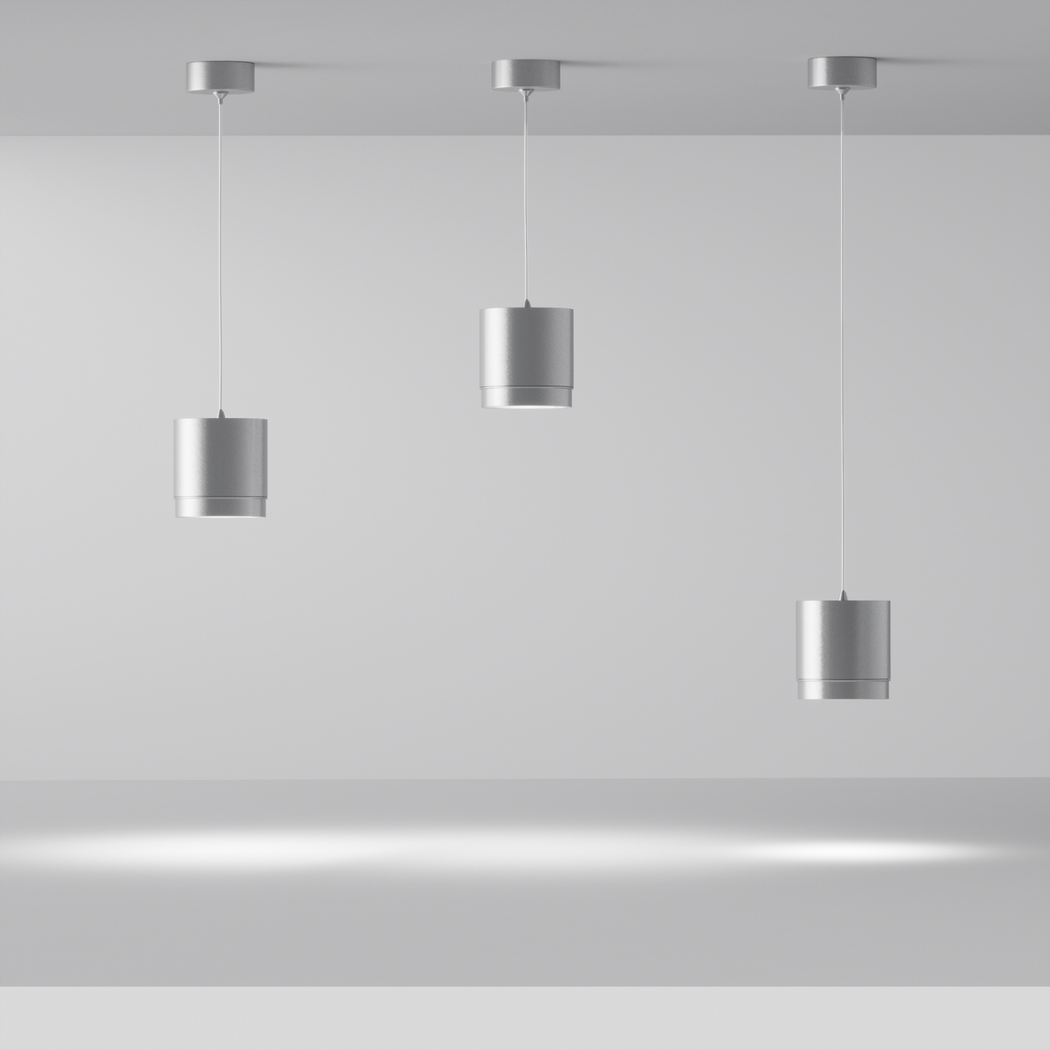 Maytoni Technical Polar Подвесной светильник цвет: серебро P088PL-GX53-S