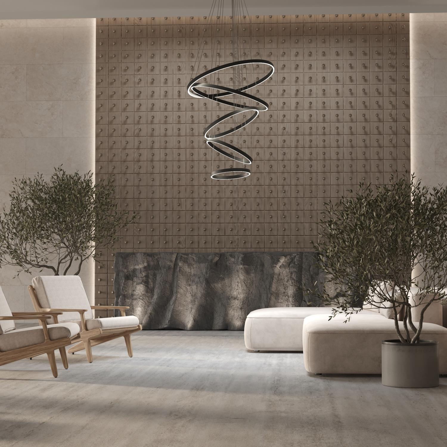 Maytoni Modern Rim Подвесной светильник цвет: черный MOD058PL-L200BK