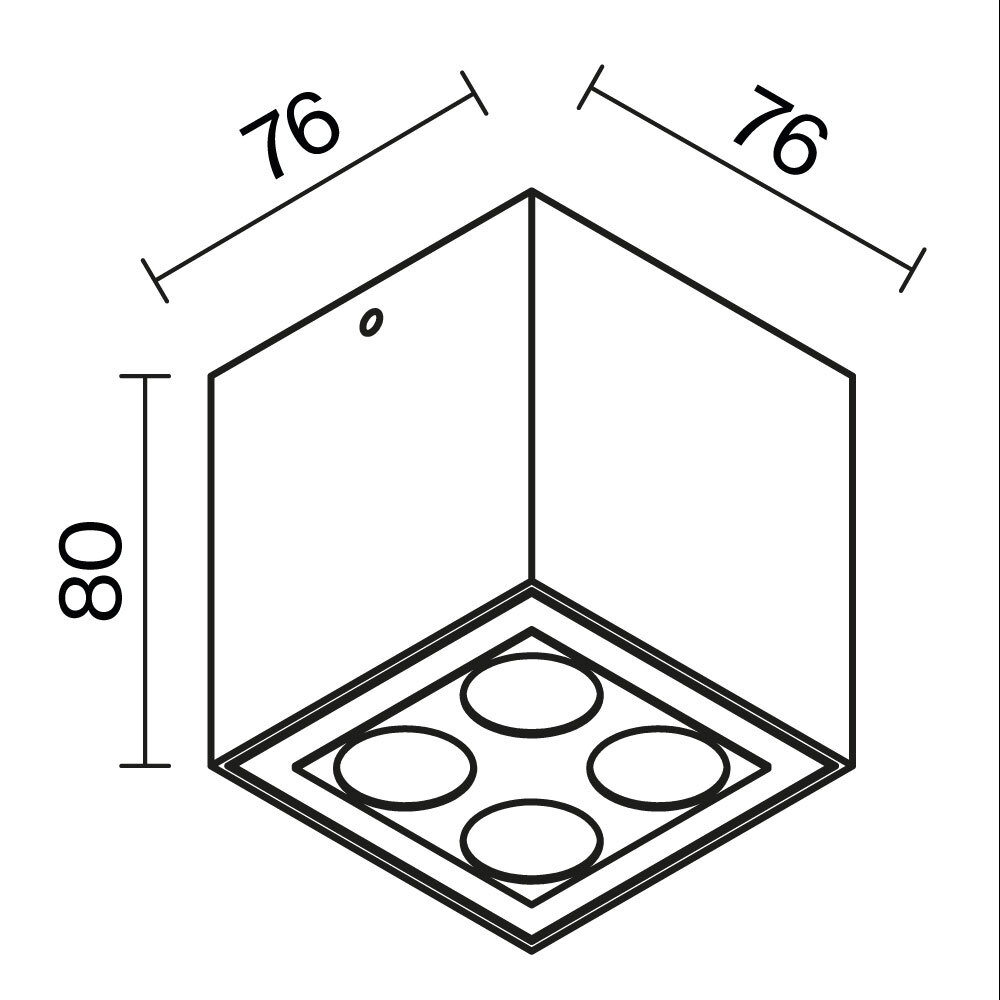 Maytoni Outdoor Ares Потолочный светильник цвет: графит O309CL-L8GF3K