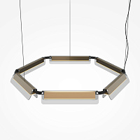 Maytoni Modern Flat Подвесной светильник цвет: черный и латунь MOD296PL-L60BS3K