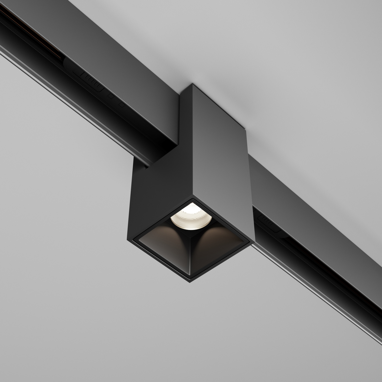 Maytoni Technical Alfa Трековый светильник цвет: черный TR121-2-7W4K-B