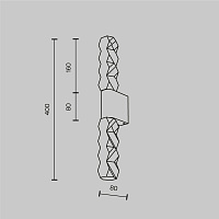 Maytoni Modern Selemo Настенный светильник (бра) цвет: хром MOD328WL-L5CH3K