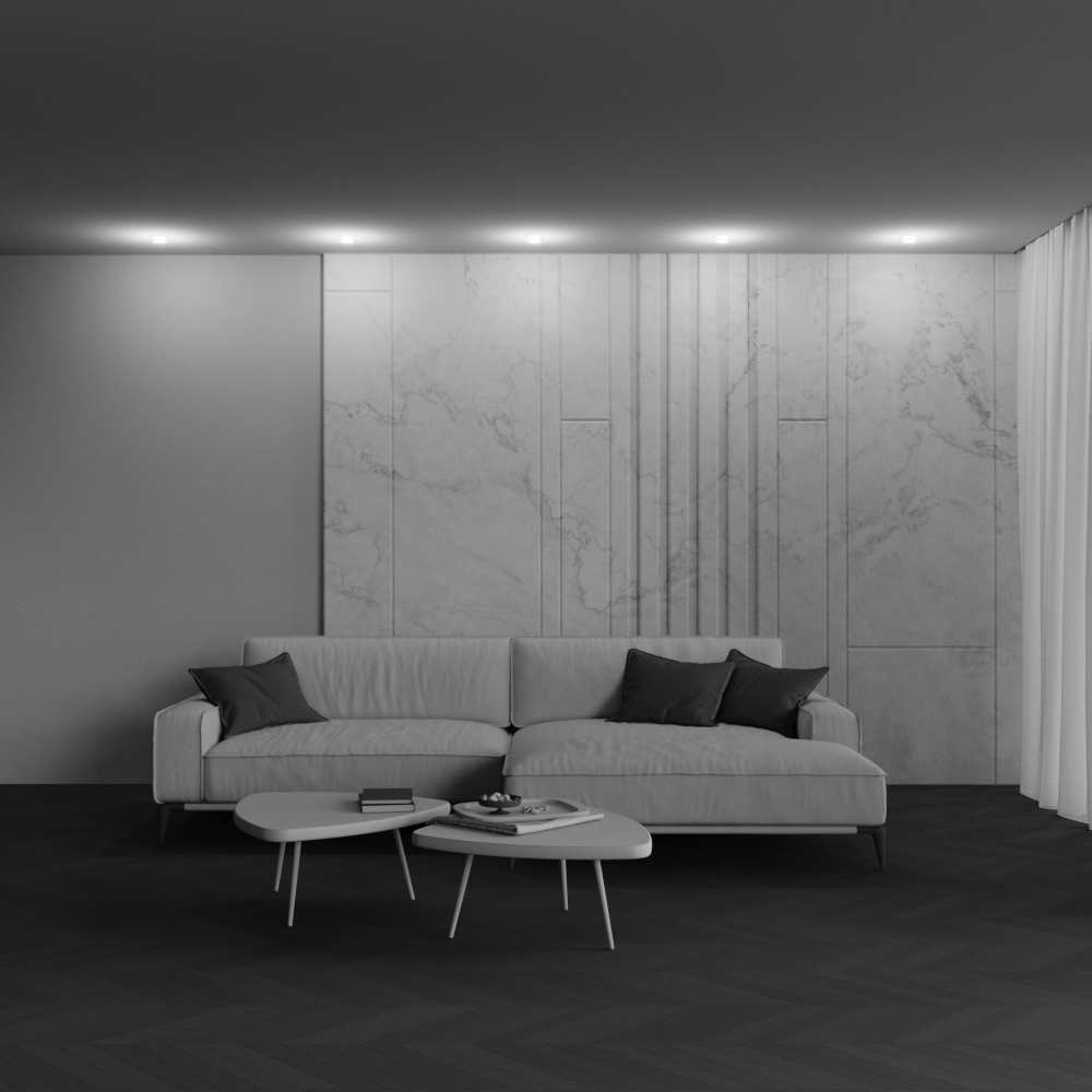 Maytoni Technical Nude Встраиваемый светильник цвет: белый DL065-12W3K-TRS-W