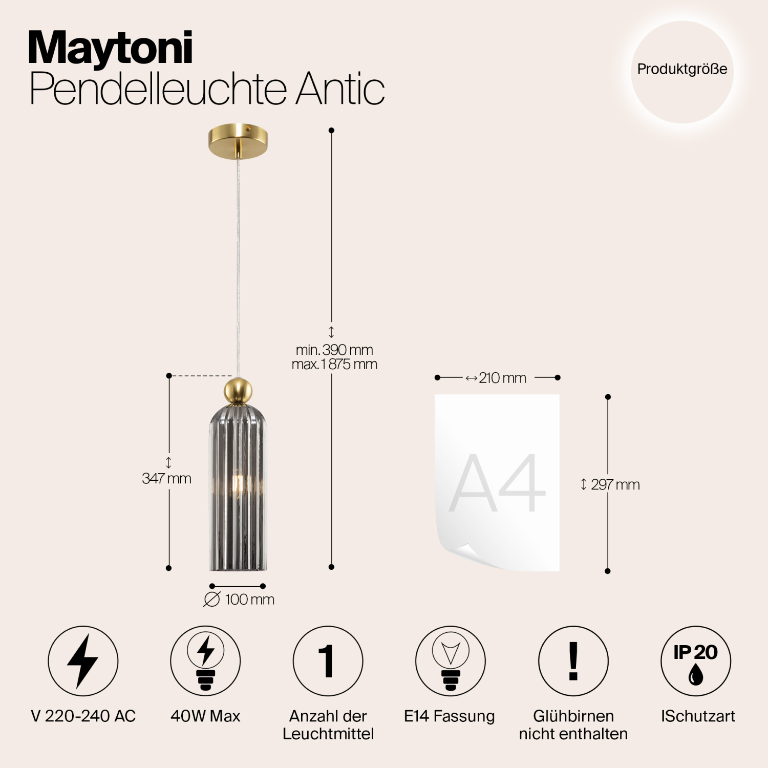 Maytoni Modern Antic Подвесной светильник цвет: золото MOD302PL-01GR