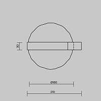 Maytoni Modern Misterio Настенный светильник (бра) цвет: черный MOD379WL-L6B3K