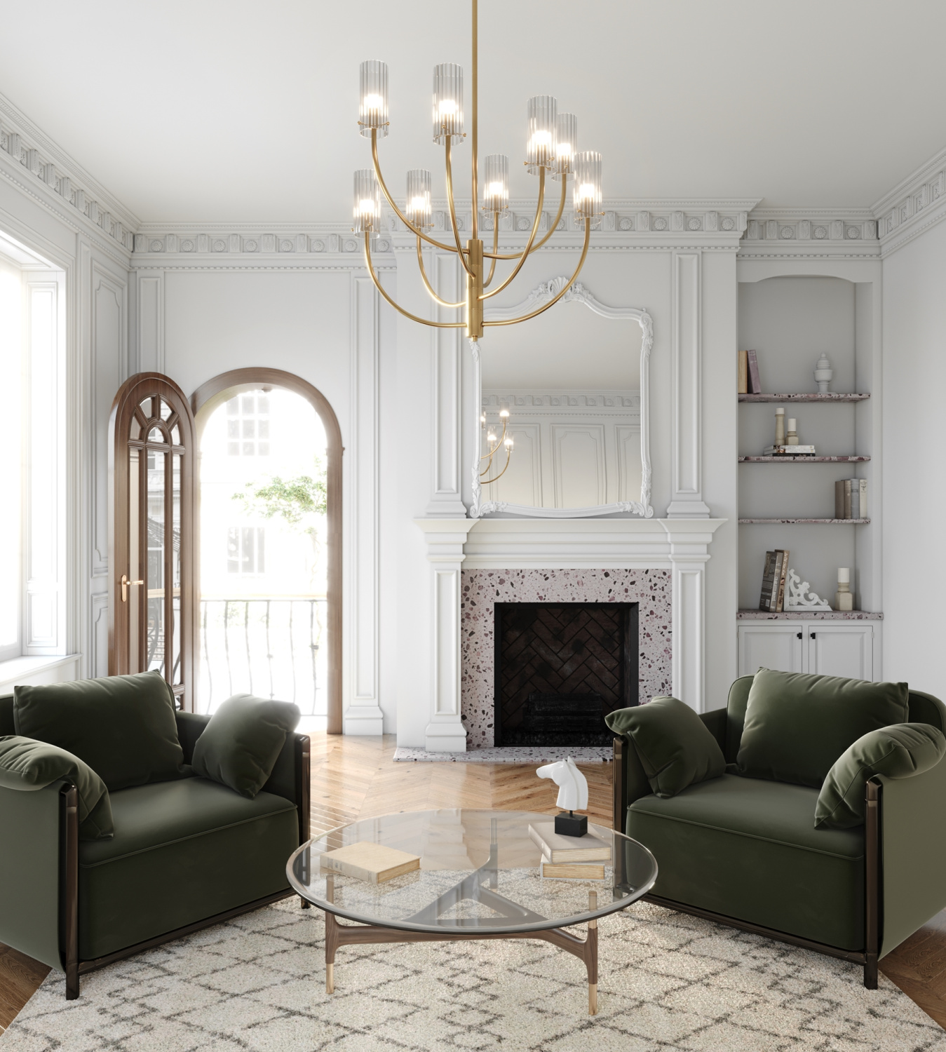 Maytoni Classic Arco Подвесной светильник цвет: латунь MOD223PL-08BS